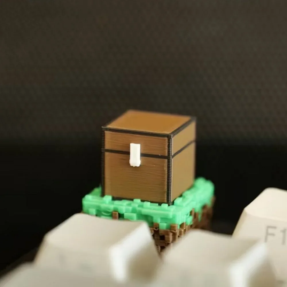 Artisan Keycap Minecraft Treasure Chest Inspired for OEM Mechanical Keyboards